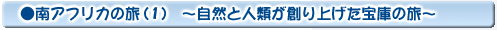 南アフリカの旅(1)